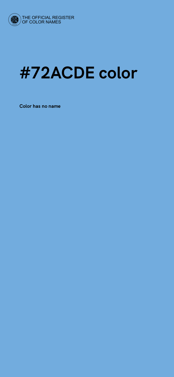 #72ACDE color image