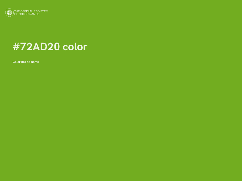 #72AD20 color image