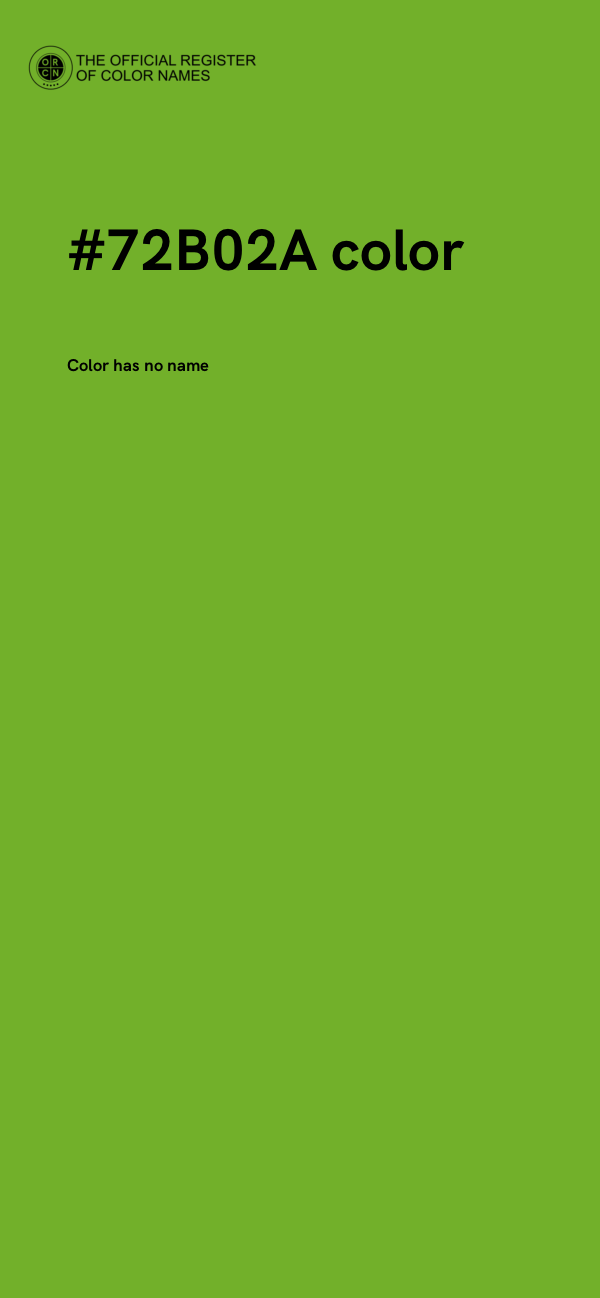 #72B02A color image