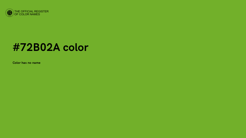 #72B02A color image
