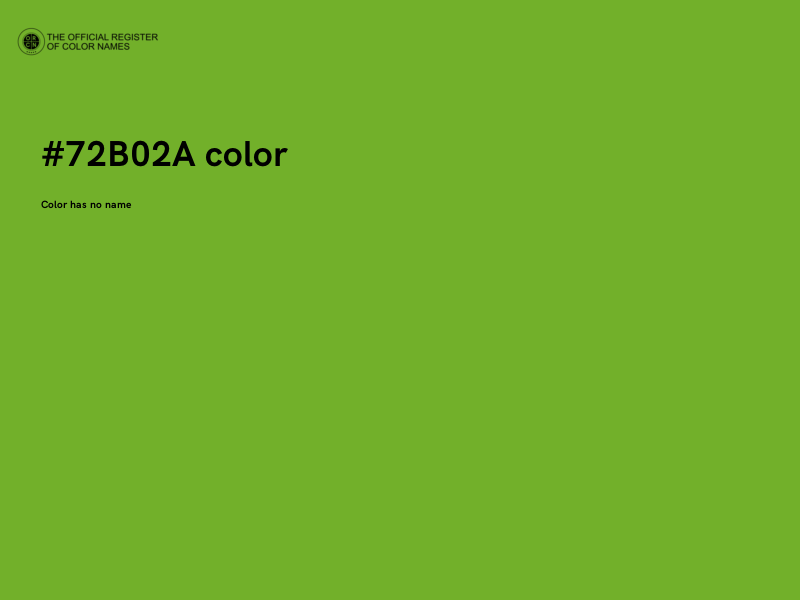 #72B02A color image