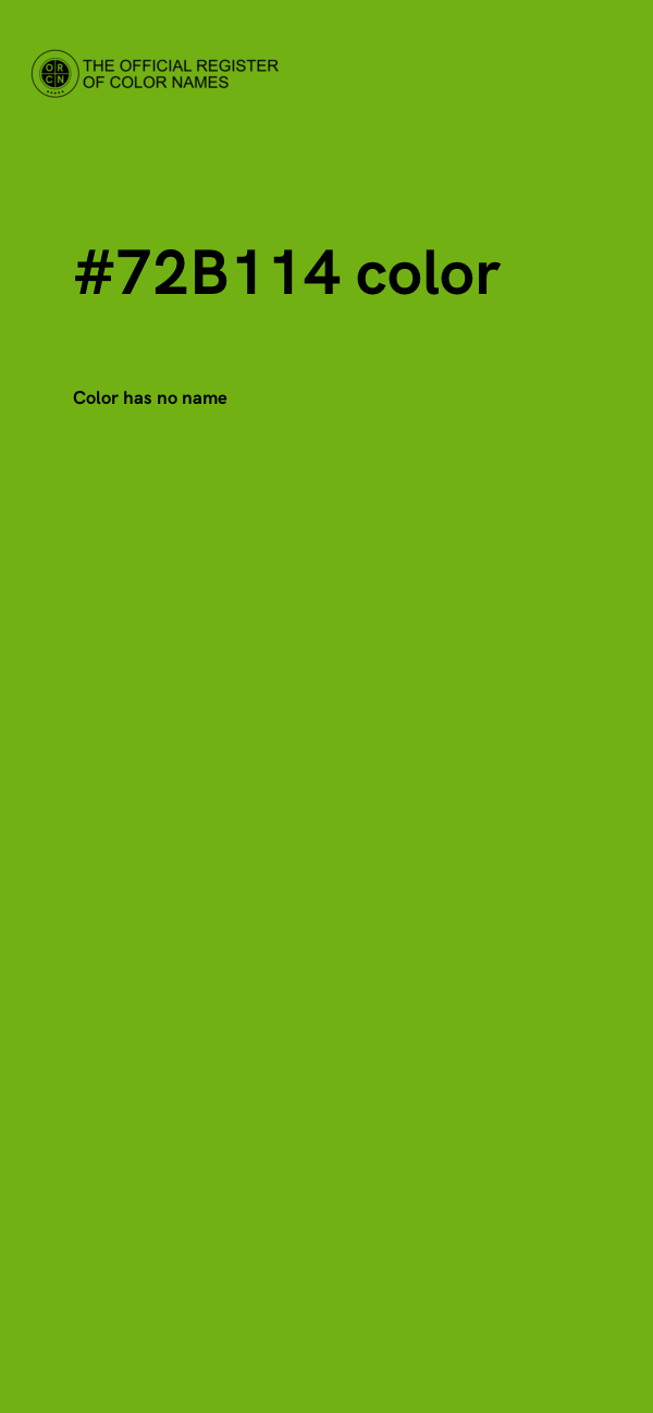 #72B114 color image