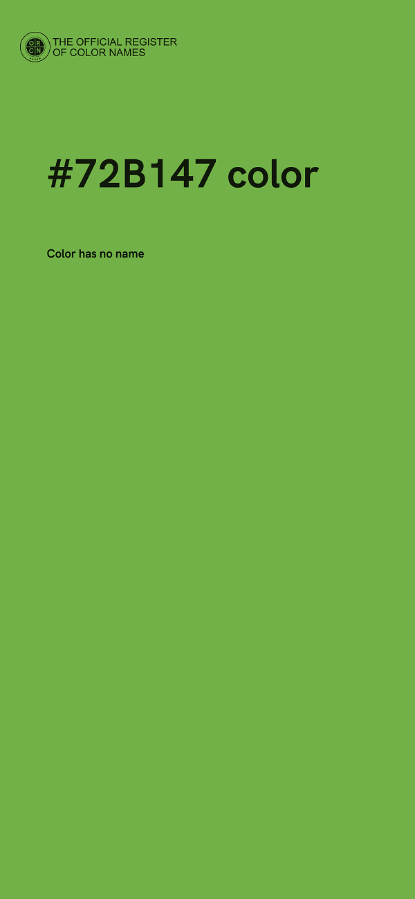 #72B147 color image