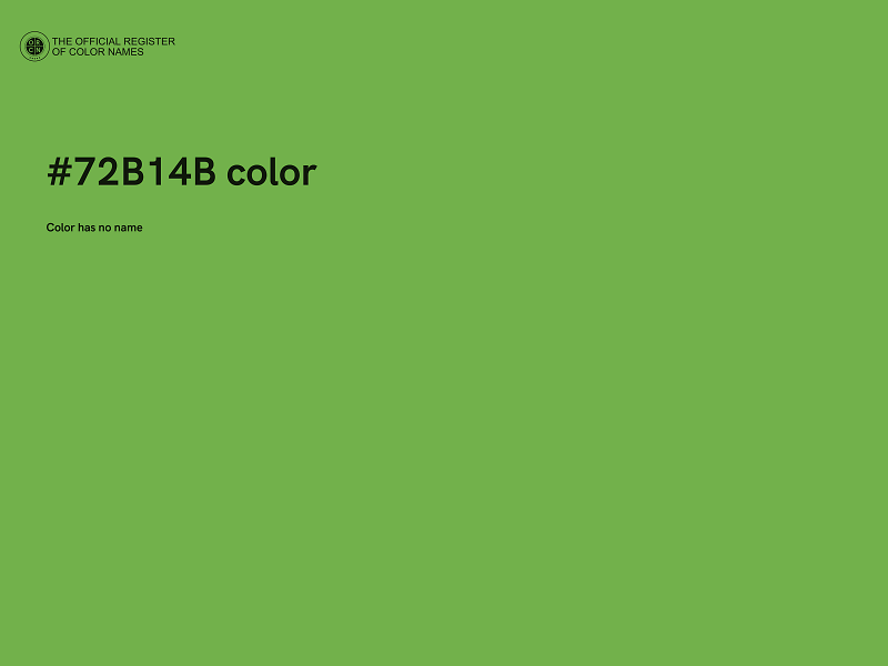 #72B14B color image