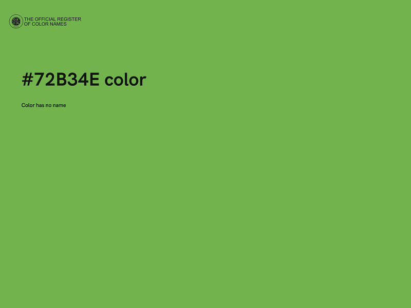 #72B34E color image