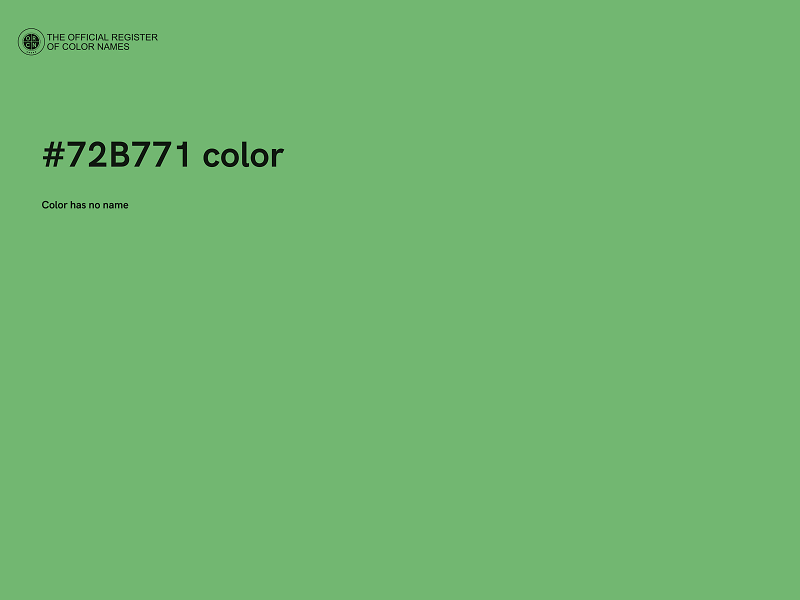 #72B771 color image