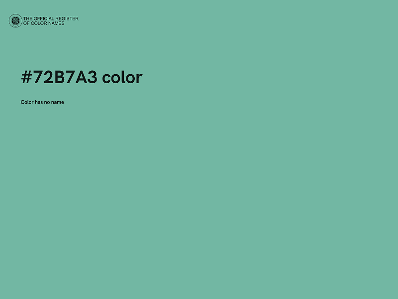 #72B7A3 color image