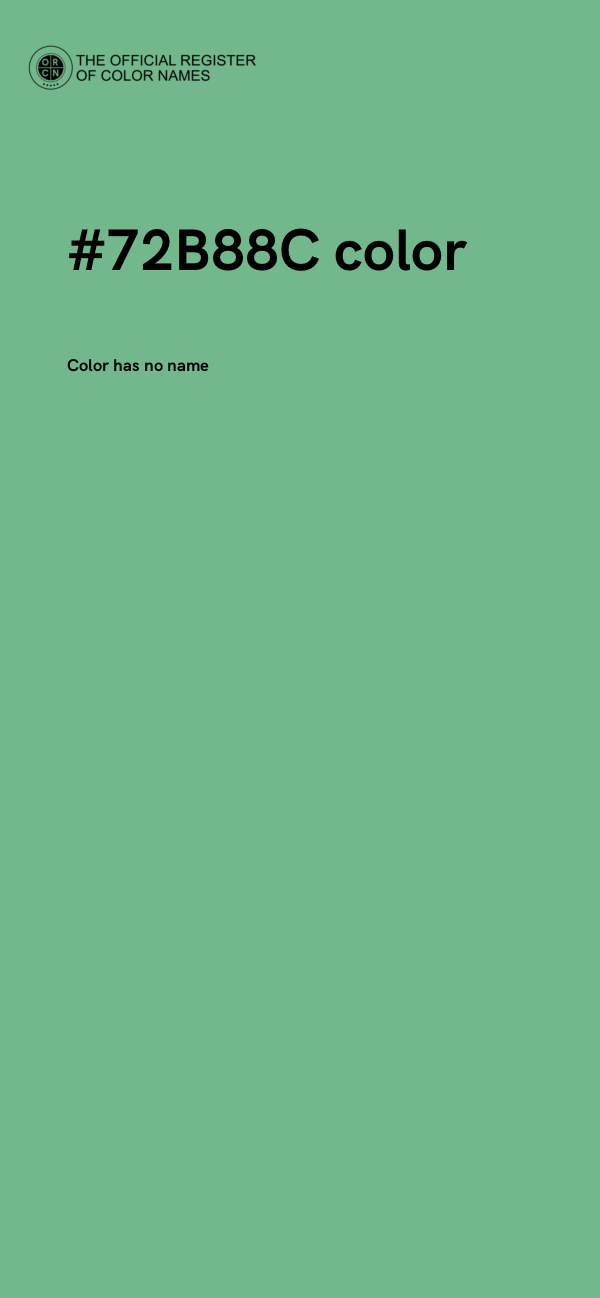 #72B88C color image