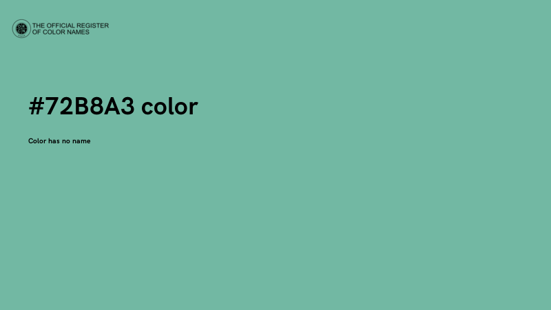 #72B8A3 color image