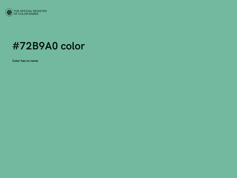#72B9A0 color image
