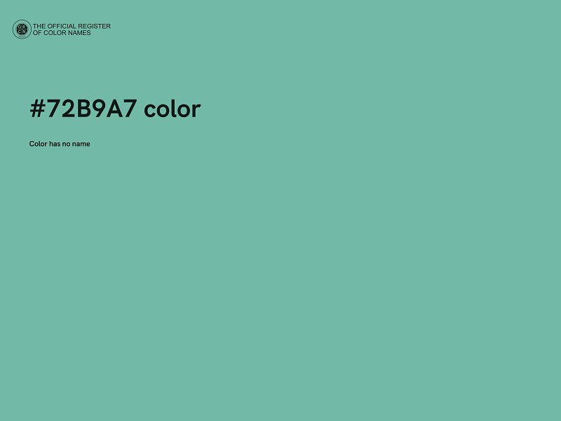 #72B9A7 color image