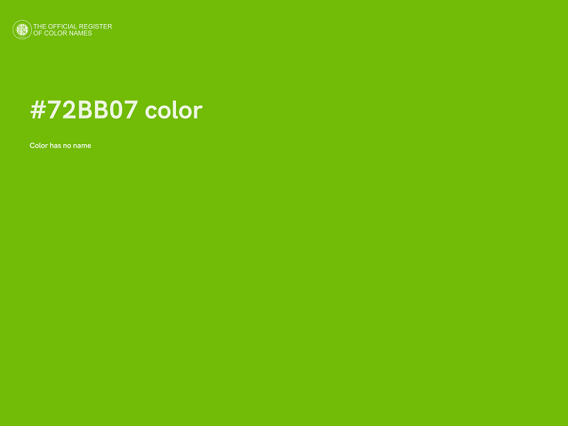 #72BB07 color image