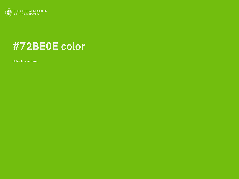 #72BE0E color image