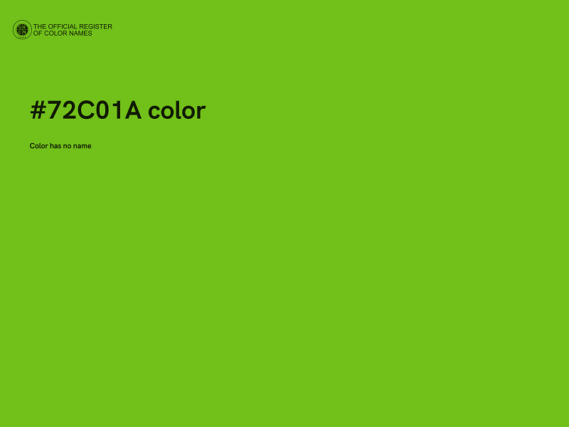 #72C01A color image