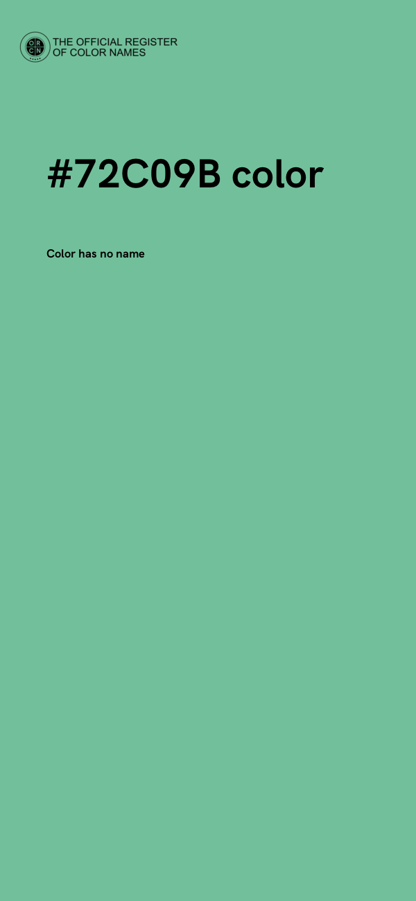 #72C09B color image