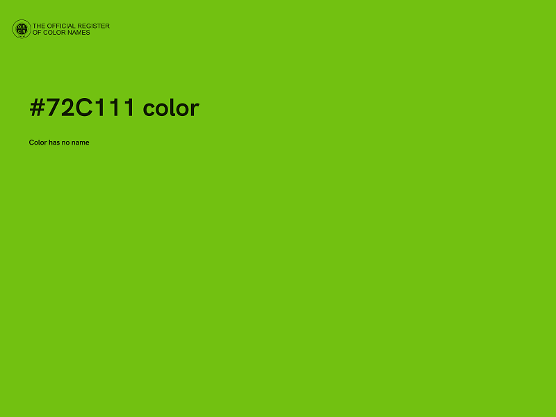 #72C111 color image