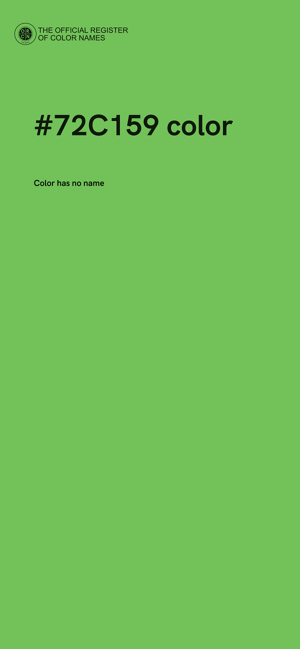 #72C159 color image