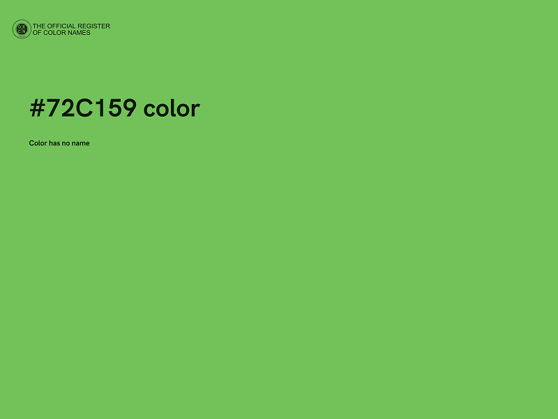 #72C159 color image