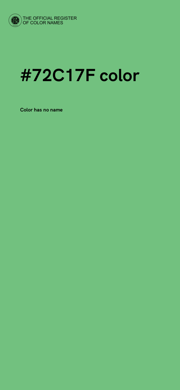 #72C17F color image