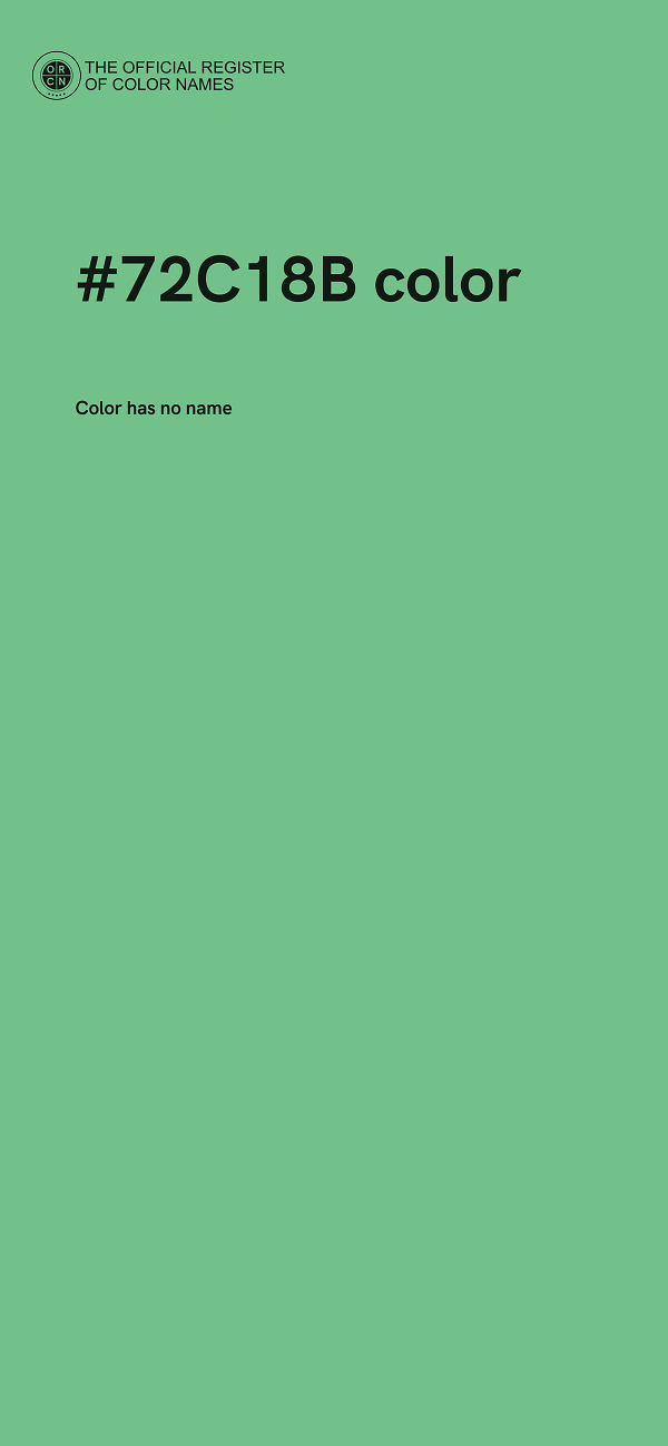 #72C18B color image