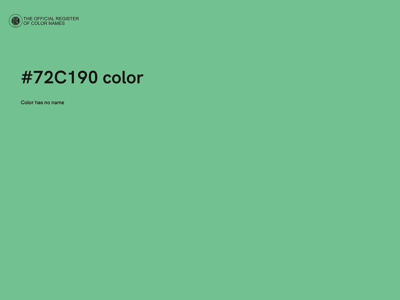 #72C190 color image