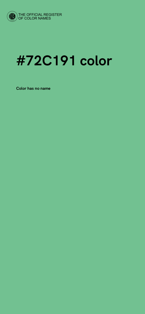 #72C191 color image