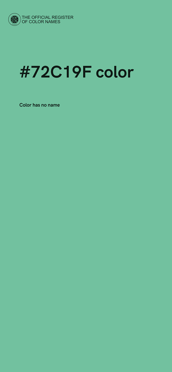 #72C19F color image