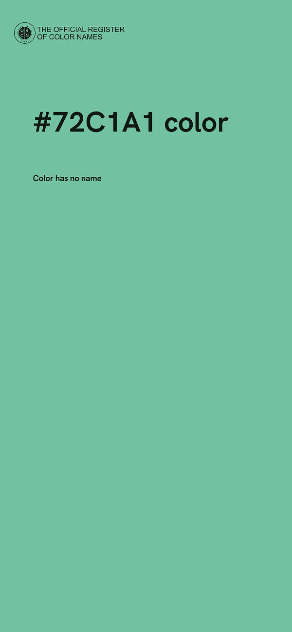 #72C1A1 color image