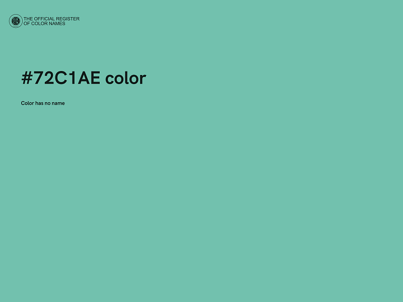 #72C1AE color image