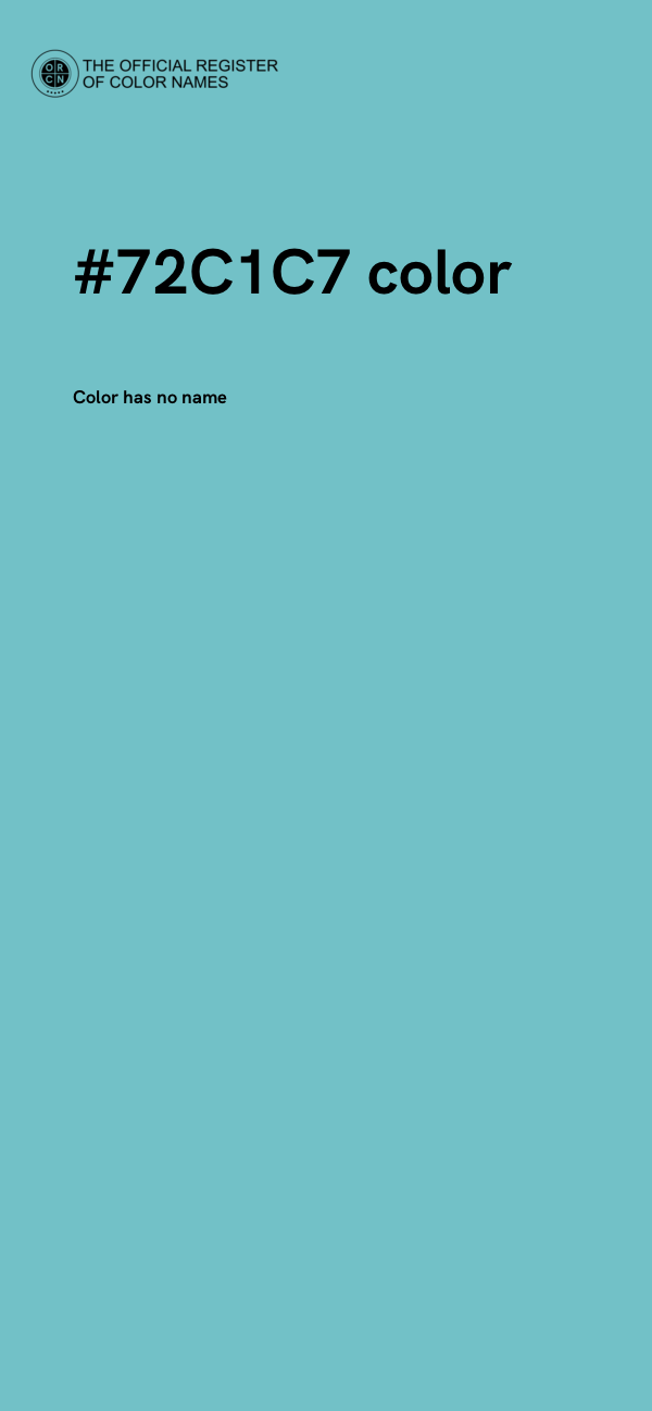 #72C1C7 color image
