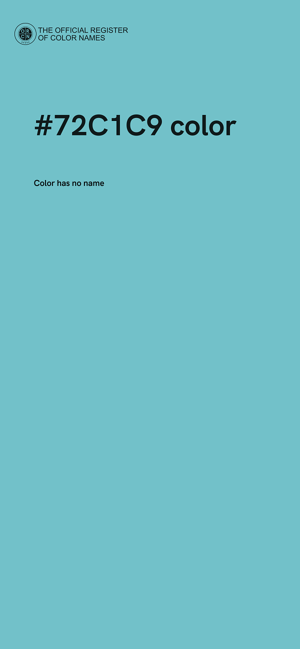 #72C1C9 color image