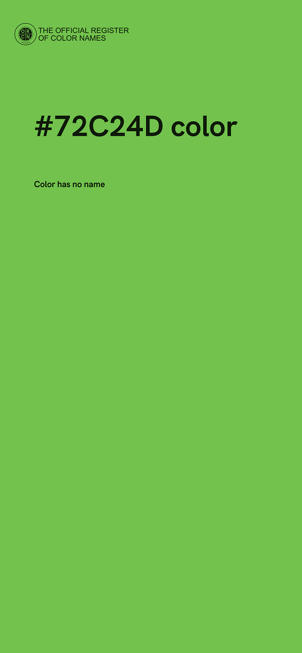 #72C24D color image