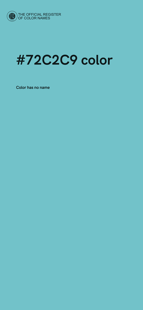 #72C2C9 color image