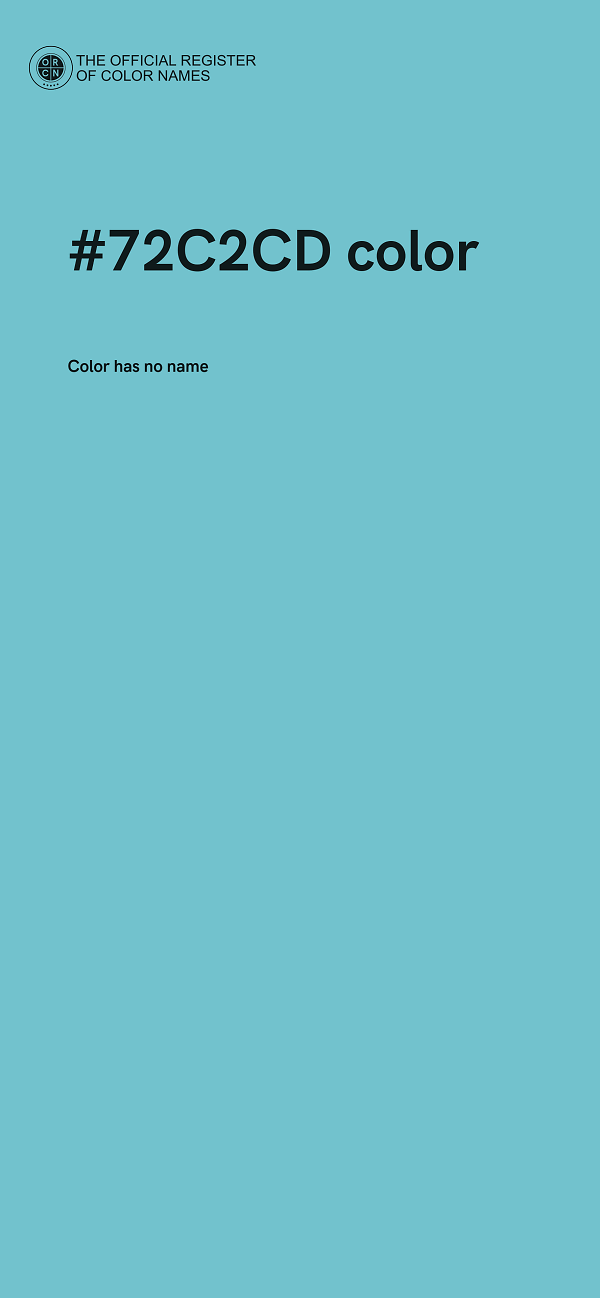 #72C2CD color image