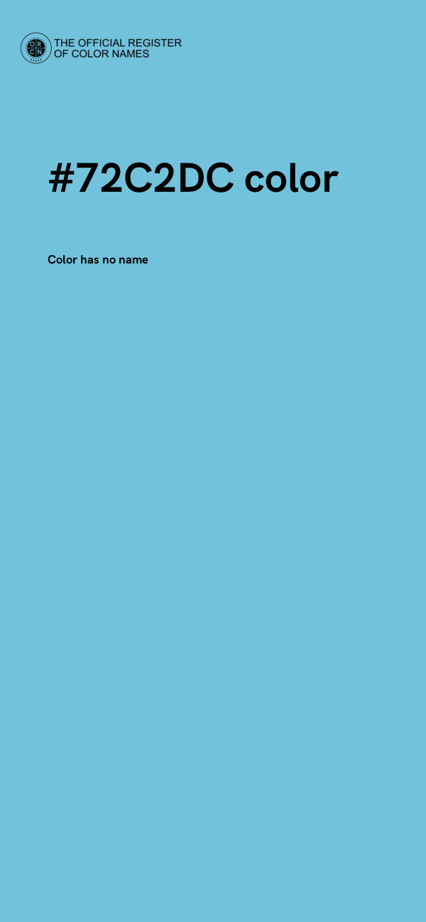 #72C2DC color image