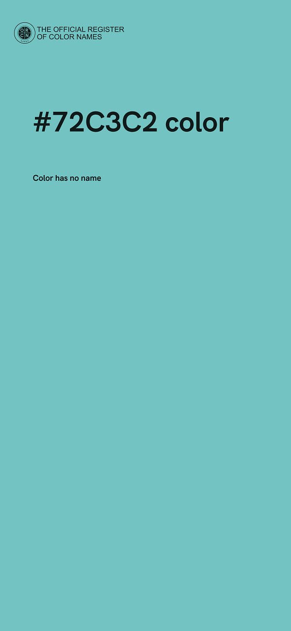 #72C3C2 color image