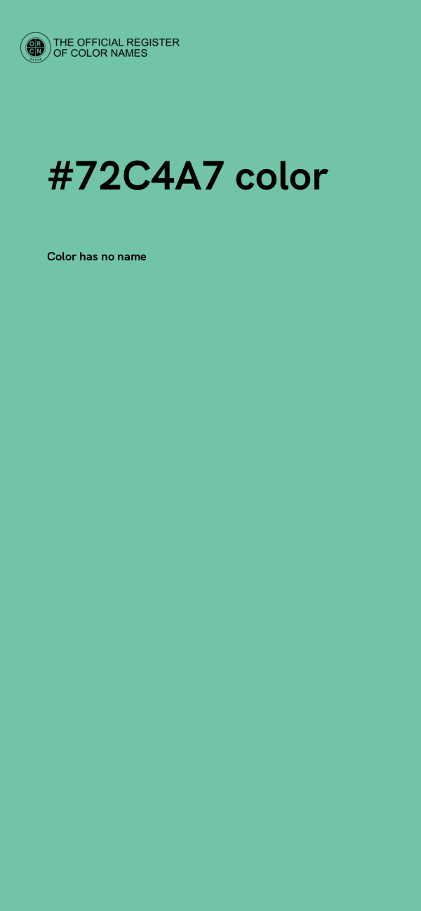 #72C4A7 color image