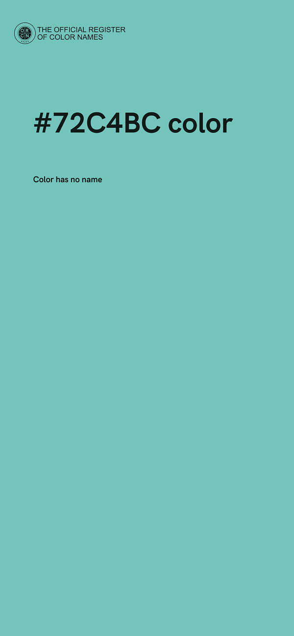 #72C4BC color image