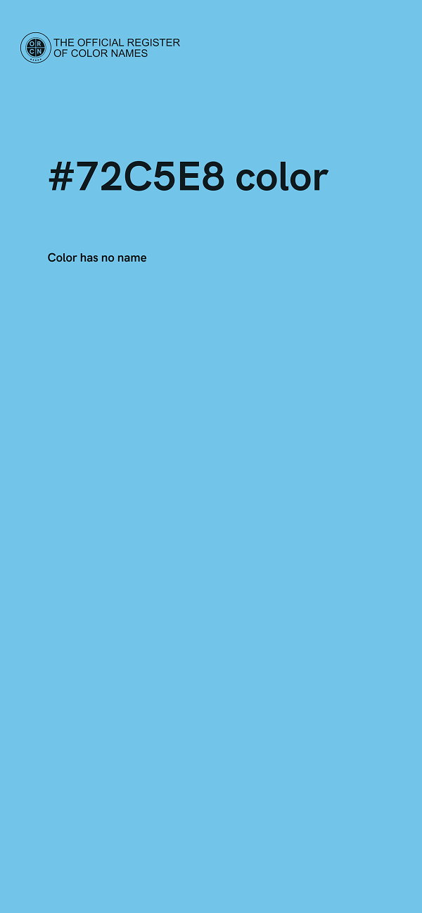 #72C5E8 color image