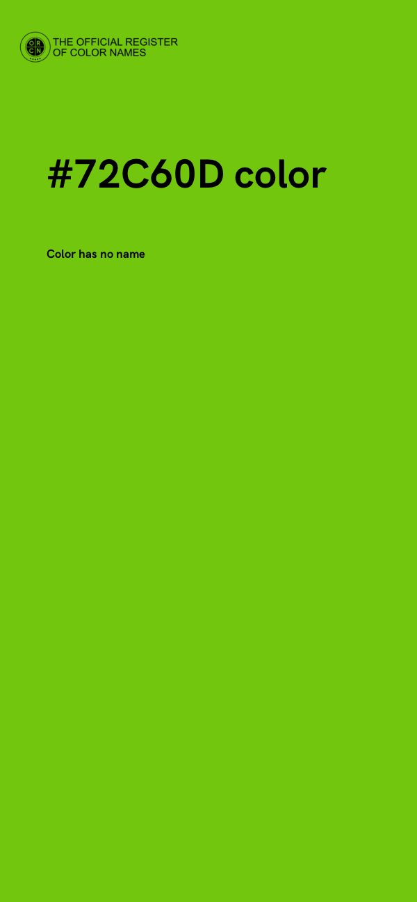 #72C60D color image