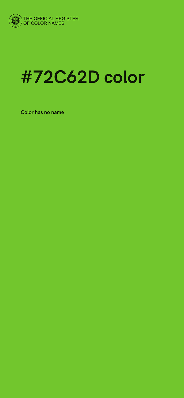#72C62D color image
