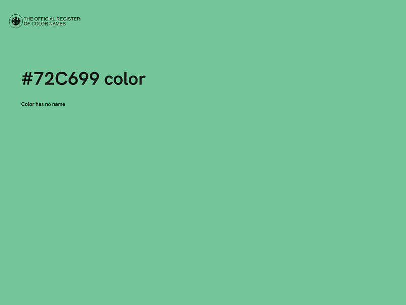 #72C699 color image