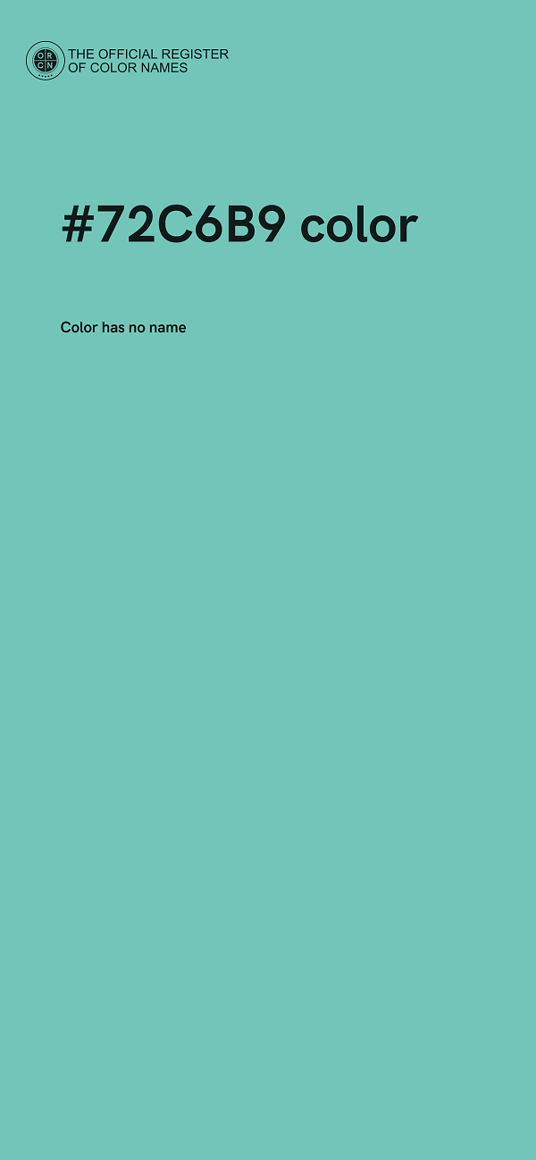 #72C6B9 color image