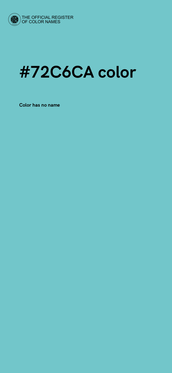 #72C6CA color image