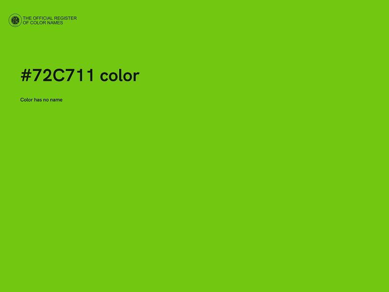 #72C711 color image