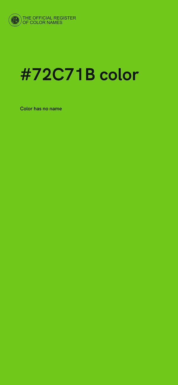 #72C71B color image