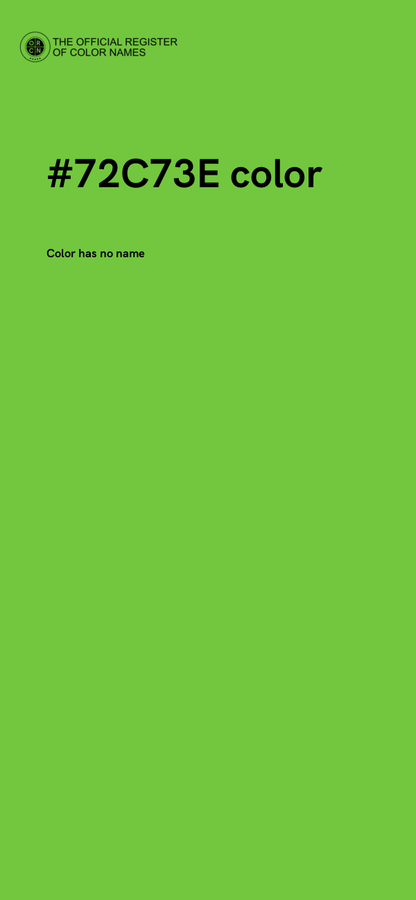 #72C73E color image