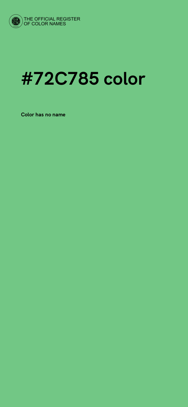 #72C785 color image