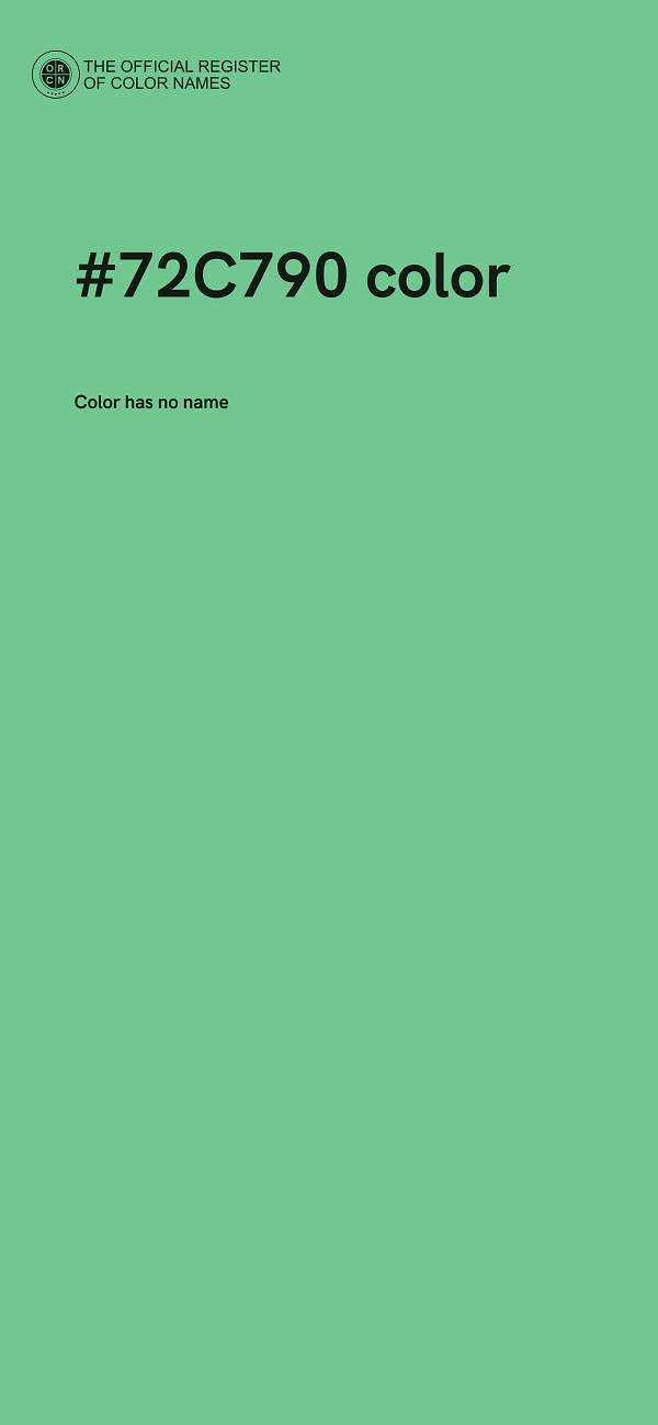 #72C790 color image