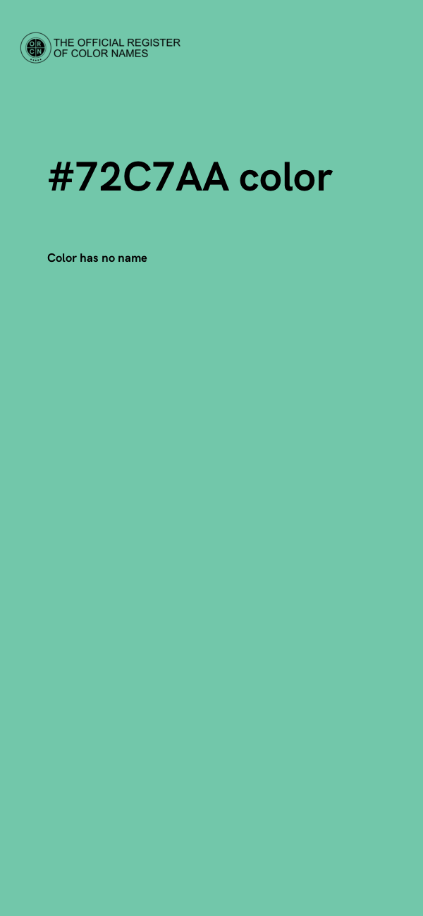 #72C7AA color image